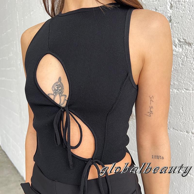 Gb Áo Tank Top Không Tay Cắt Xén Cơ Bản Thời Trang Mùa Hè Dành Cho Nữ