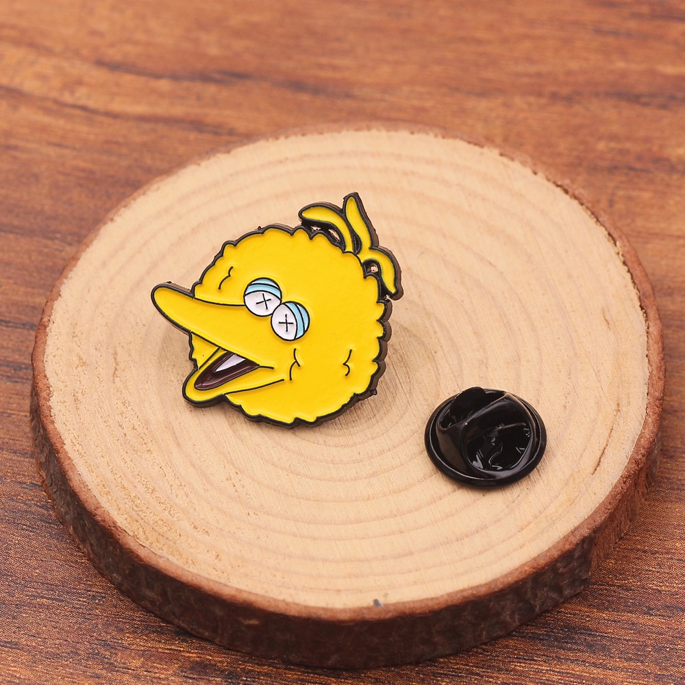 Ghim Cài Áo & Ghim Cài Thiết Kế Hoạt Hình Sesame Street Elmo Cookie Monster Dễ Thương