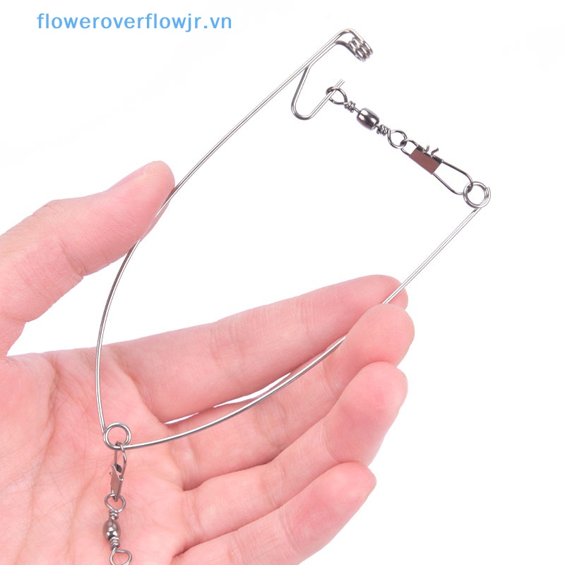 5 Móc Lò Xo Câu Cá Tự Động Bằng Thép Không Gỉ