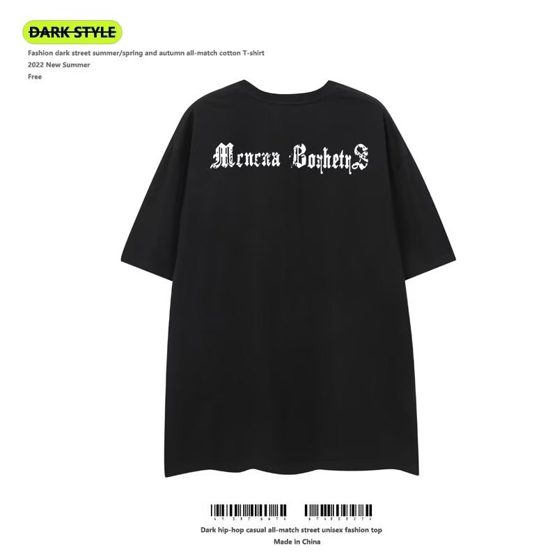 Áo Thun Cotton Tay Ngắn Phong Cách Hip Hop Đường Phố Âu Mỹ Thời Trang Mới 2022