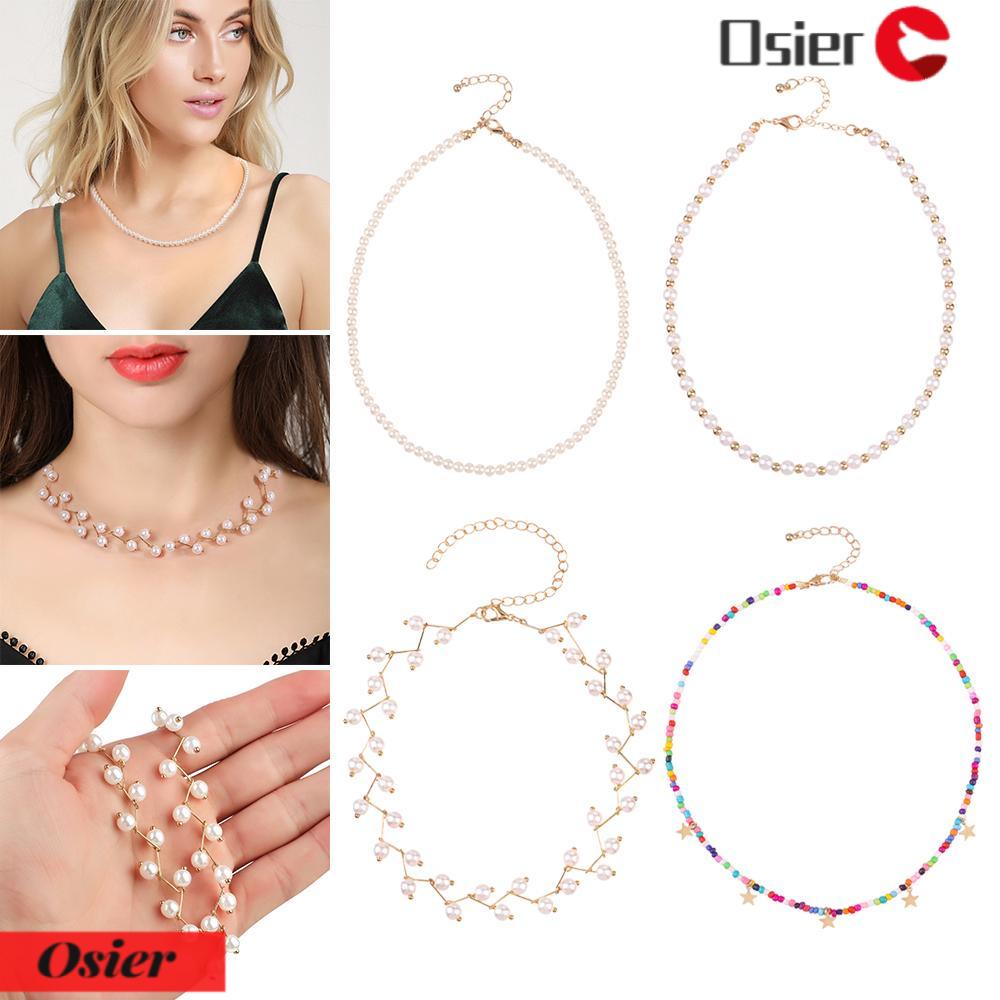 OSIER1 Vòng Cổ Choker Đính Hạt Kiểu Goth