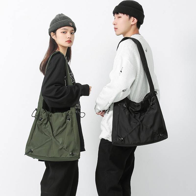 Túi Đeo Chéo Vai Sức Chứa Lớn Phong Cách Đường Phố Nhật Bản Dành Cho Nam