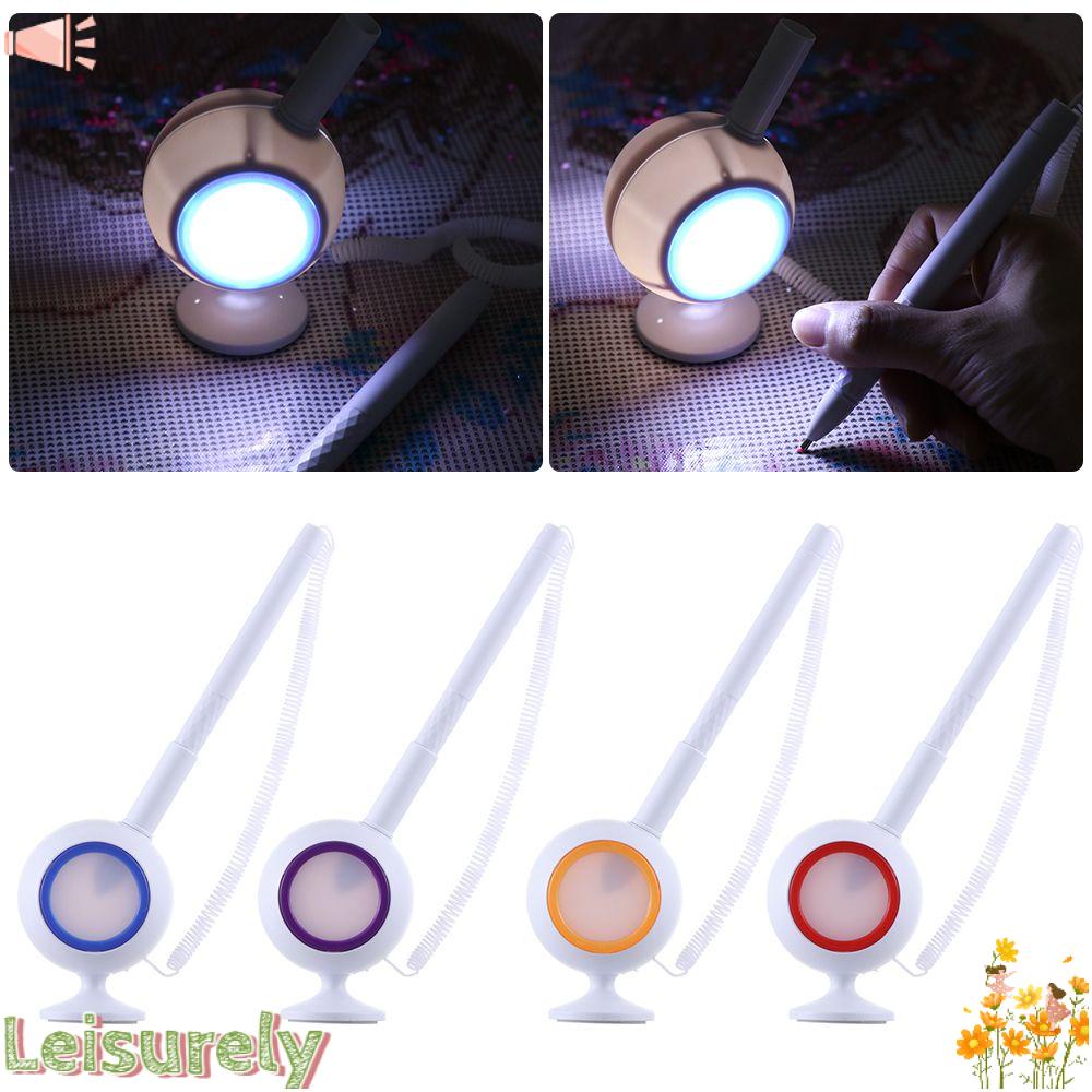 LEILY Bút Thêu Tranh Chữ Thập Có Đèn Để Bàn DIY