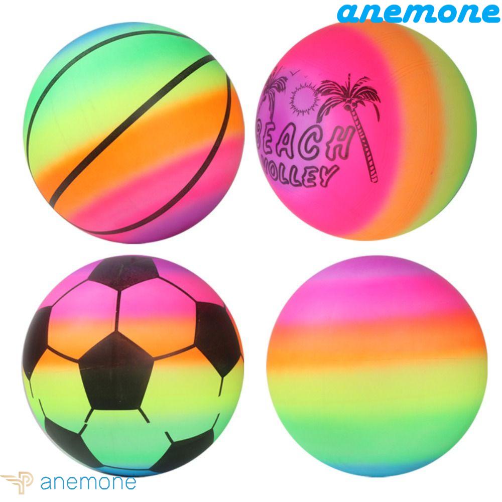 ANEMONE Bóng Bơm Hơi Đồ Chơi Màu Cầu Vồng Dành Cho Trẻ Em