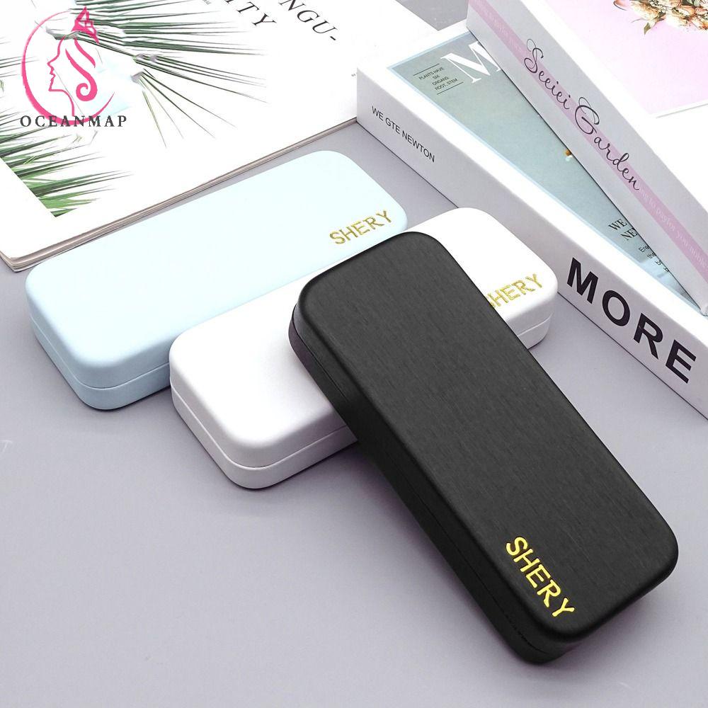 OCEANMAP Hộp Đựng Mắt Kính Bằng Kim Loại In Họa Tiết Hoạt Hình Chú Chó Dễ Thương Cho Nam Giá Đỡ