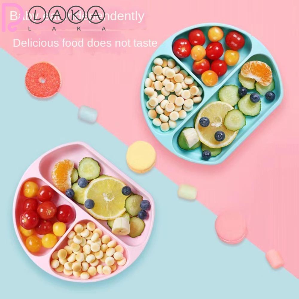LAKAMIER Đĩa Đựng Thức Ăn Bằng Silicone Tiện Dụng Cho Gia Đình