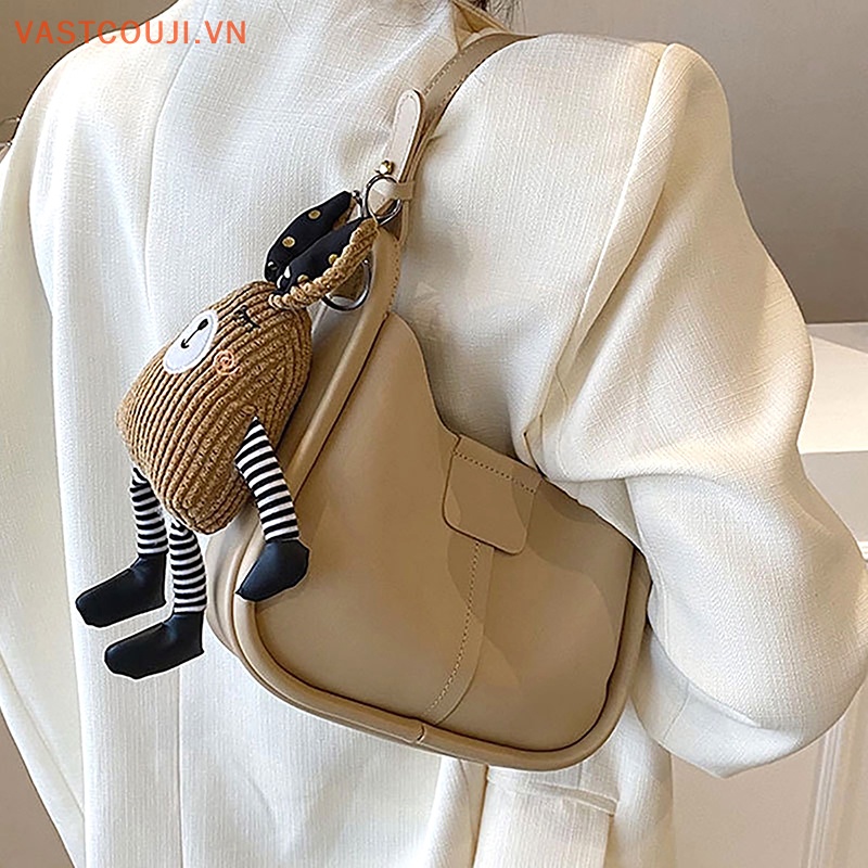 Móc Khóa Hình Thỏ Nhồi Bông Xinh Xắn Dễ Thương