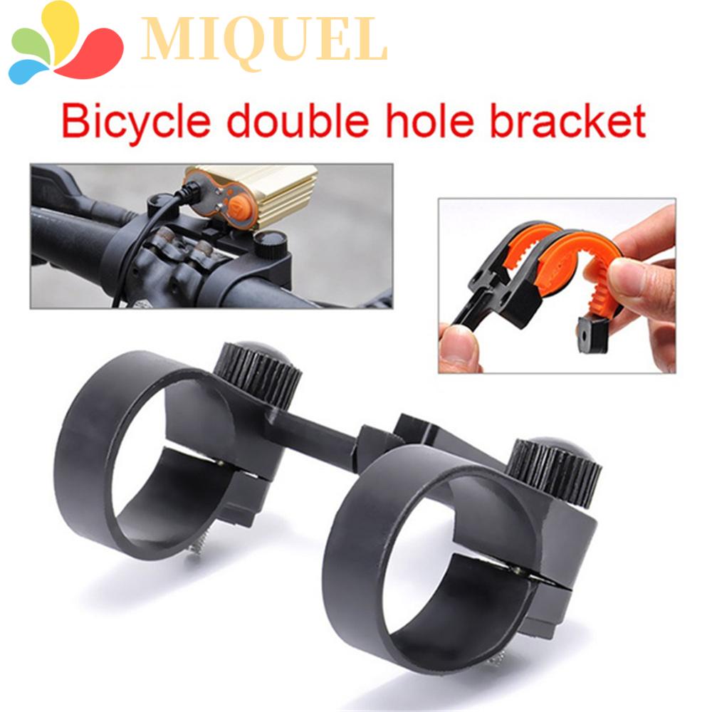 MIQUEL Giá Đỡ Đèn Xe Đạp Hai Lỗ Kèm Kẹp Siêu Bền Tiện Dụng Cho Xe Đạp Leo Núi