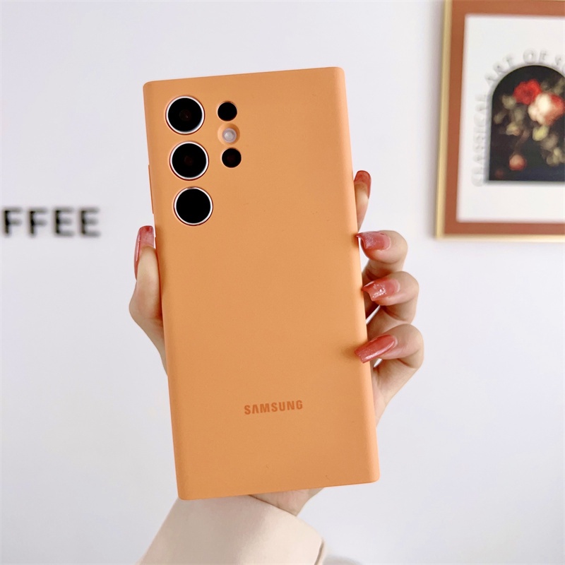 Ốp Điện Thoại Silicon Chính Hãng Gắn Kèm Hộp Đựng Dành Cho Samsung Galaxy S23 Ultra S23 Plus S 23 5G