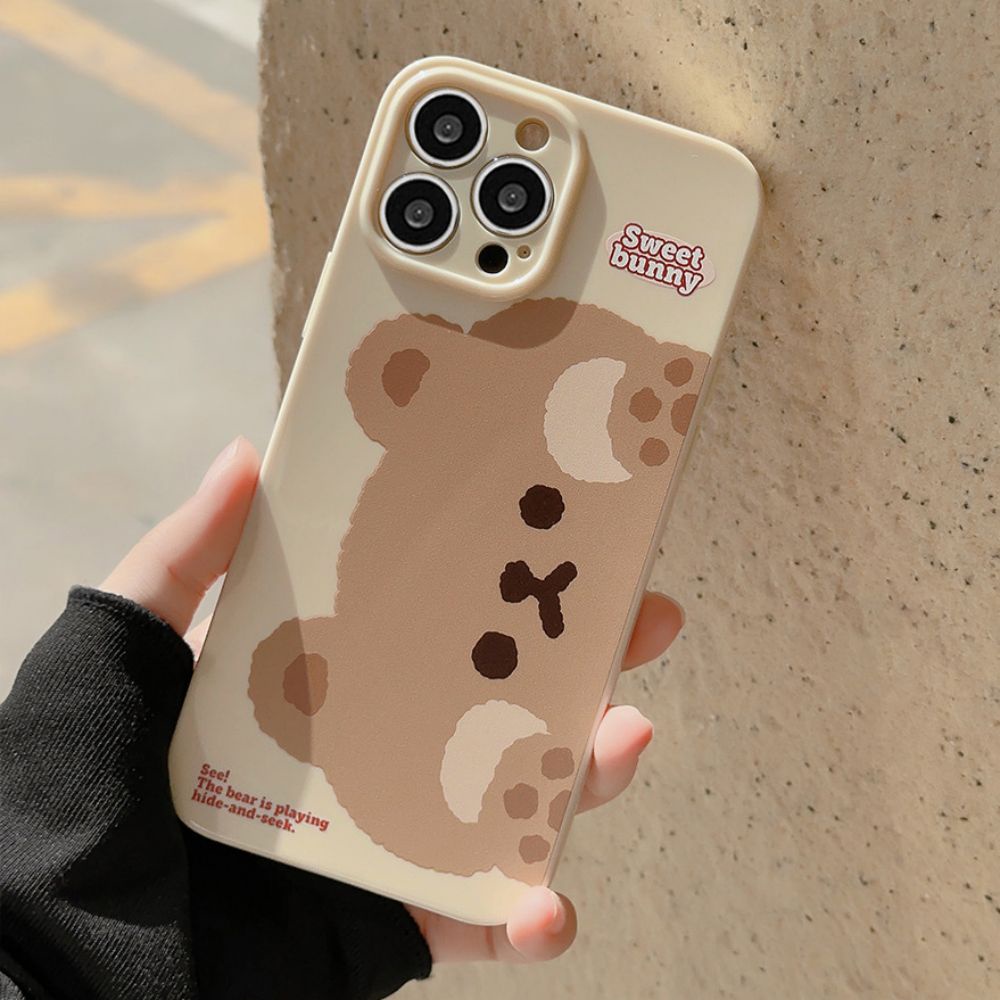 Ốp Điện Thoại TPU Mềm Chống Sốc In Hình Thỏ Hoạt Hình Dễ Thương Cho IPhone 11 12 13 14 Pro Max