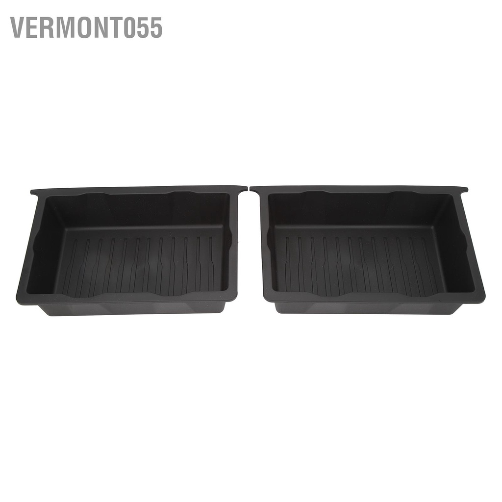 Vermont055 2 Chiếc Hộp Bảo Quản Gầm Ghế Ngồi Tổ Chức Khay Đựng Thay Thế Cho Mẫu Tesla Model Y 2020‑2023
