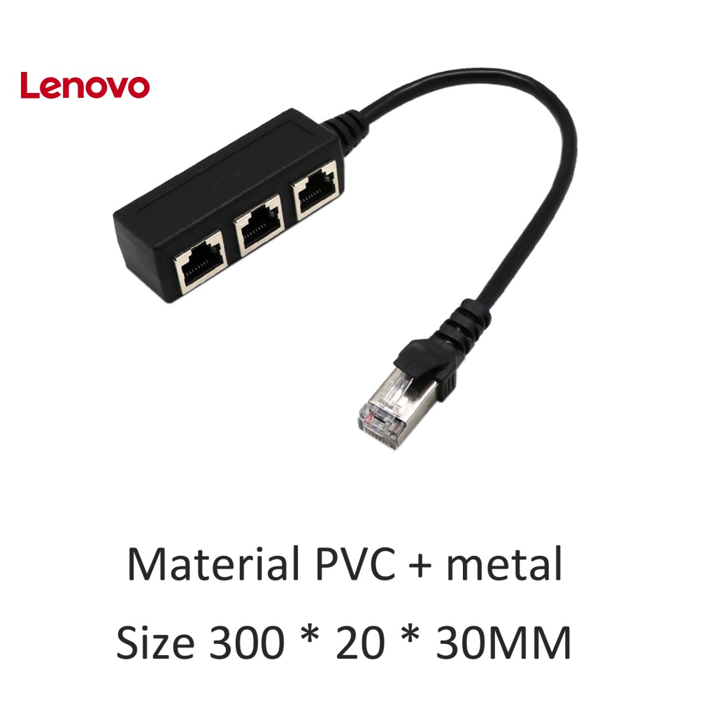 Dây Cáp Kết Nối Mạng LAN Ethernet RJ45 1 Đến 3 Chiều Bằng PVC Chống Mài Mòn