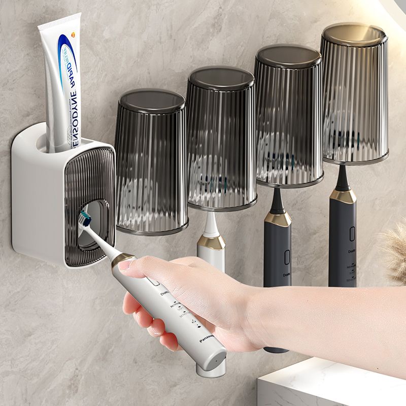 Bộ Giá Treo Bàn Chải Đánh Răng / Cốc Súc Miệng Gắn Tường Tiện Dụng