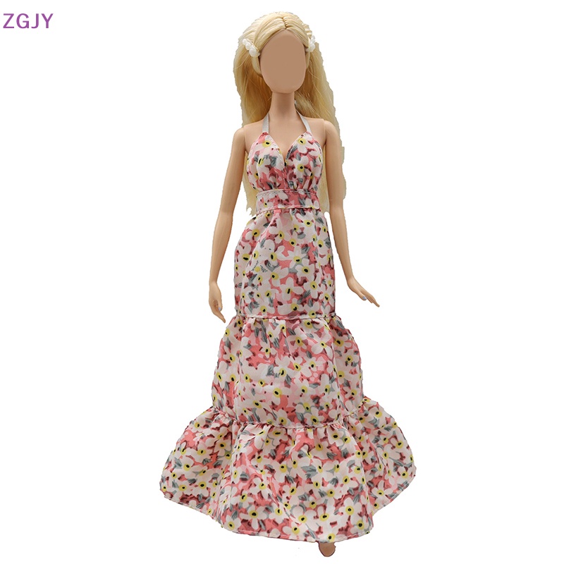 1 Đầm Hoa Hai Dây Có Màng Lót Phụ Kiện Cho Búp Bê Mới