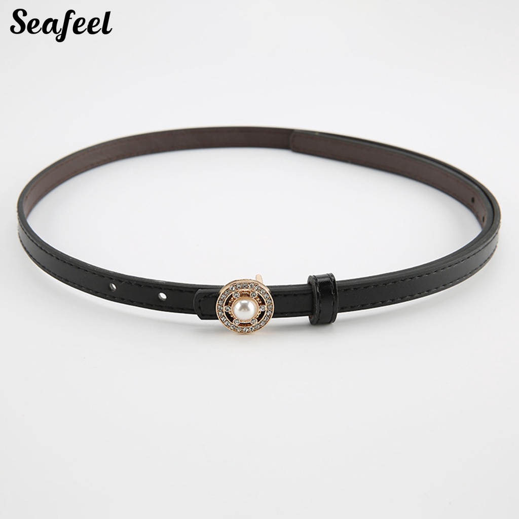 Thắt Lưng Nữ Đính Ngọc Trai Giả Lấp Lánh Màu Sắc Đơn Giản