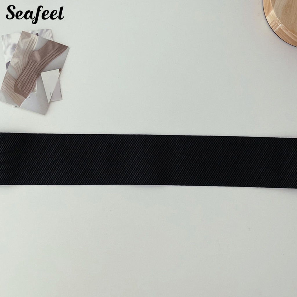 Thắt Lưng Da Bản Rộng Co Giãn Phối Màu Tương Phản Siêu Bền Thời Trang Cho Nữ