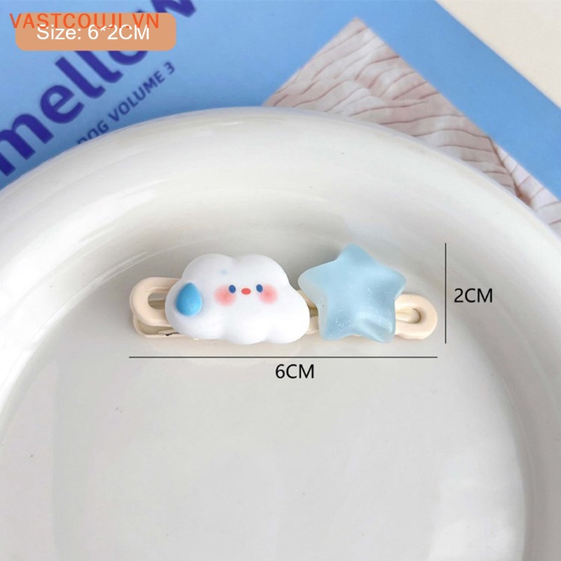 Kẹp Tóc Hình Đám Mây / Ngôi Sao / Đám Mây Dễ Thương Cho Bé Gái