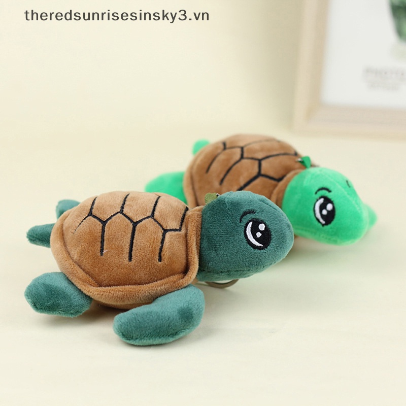 Búp Bê Nhồi Bông Hình Rùa Biển Mềm Mại Treo Móc Khóa / Ba Lô / Túi Xách Trang Trí Quà Tặng Cho Bé