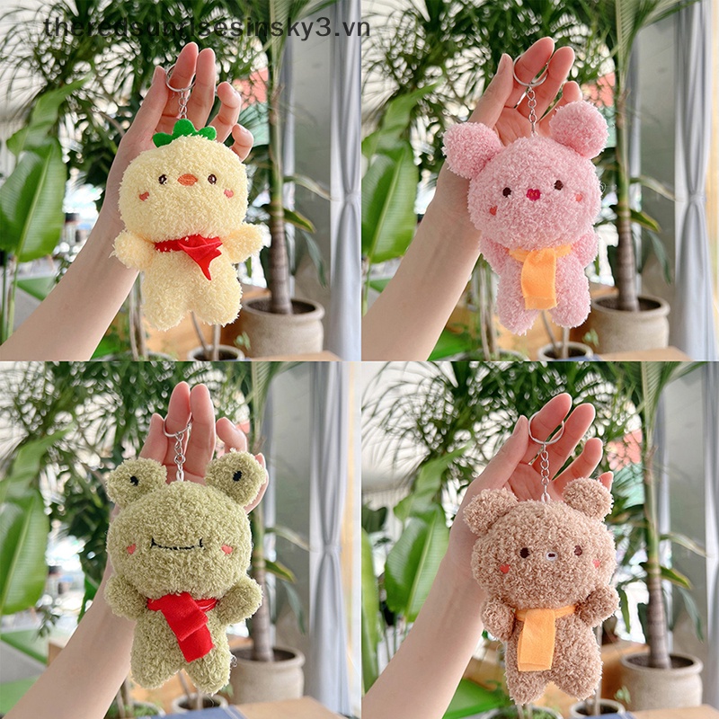 Móc Chìa Khóa Hình Thú Nhồi Bông Mềm Mại Dễ Thương