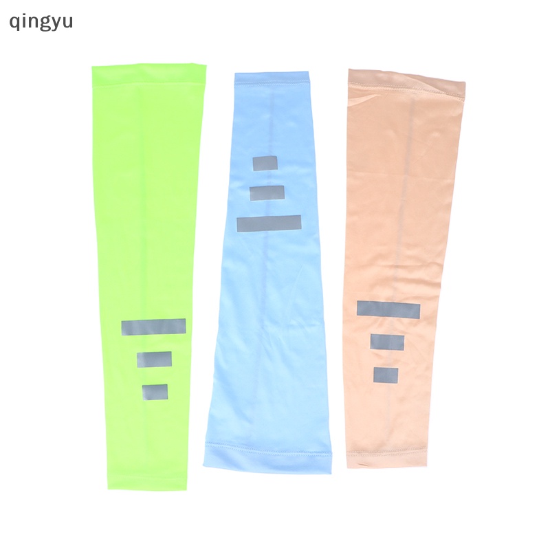 Bộ 2 Găng Cánh Tay Bằng Lụa Lạnh Thoáng Khí Chống Tia UV Dành Cho Nữ