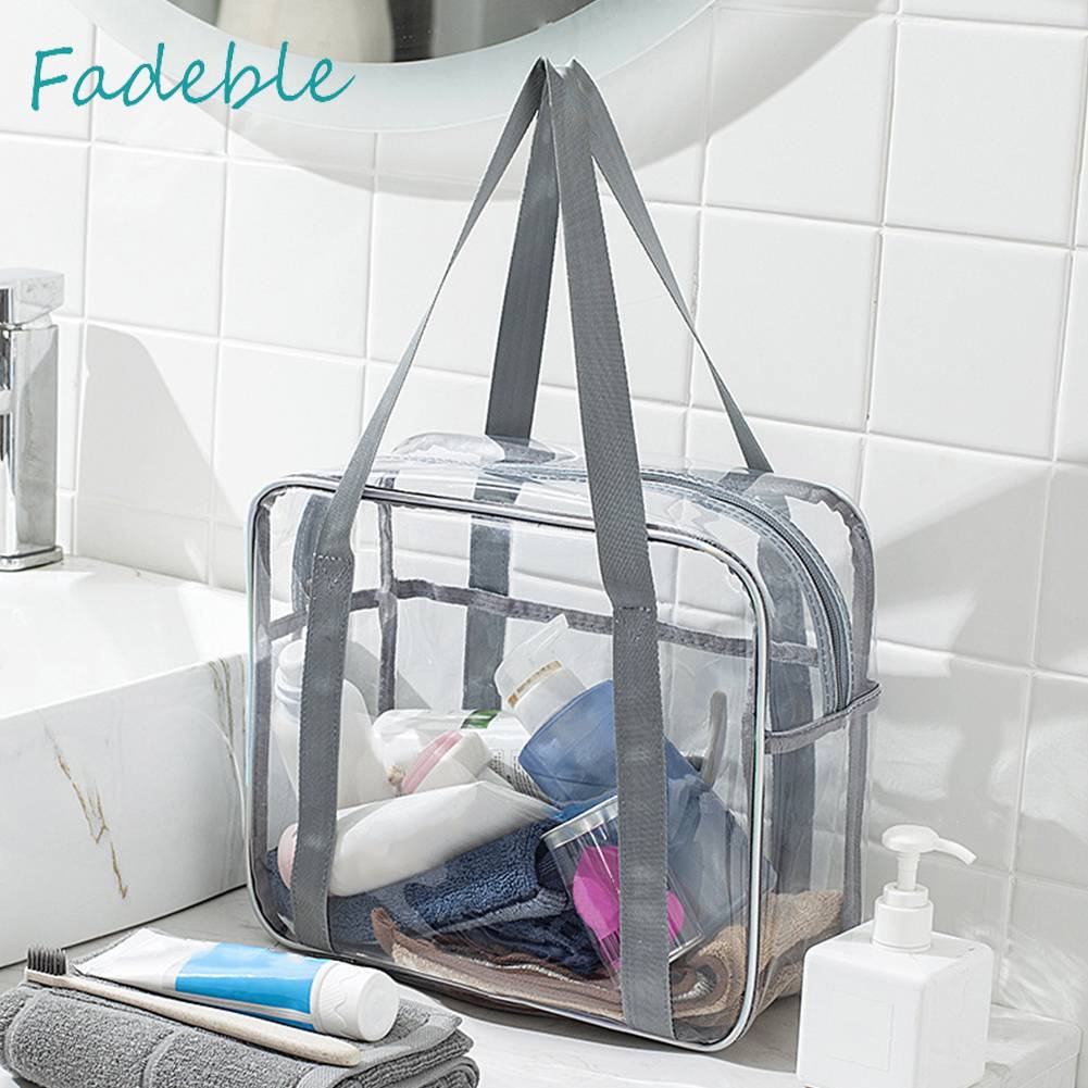 Túi Đựng Mỹ Phẩm Bằng PVC Trong Suốt Đa Năng Có Khóa Kéo Tiện Dụng Cho Nữ