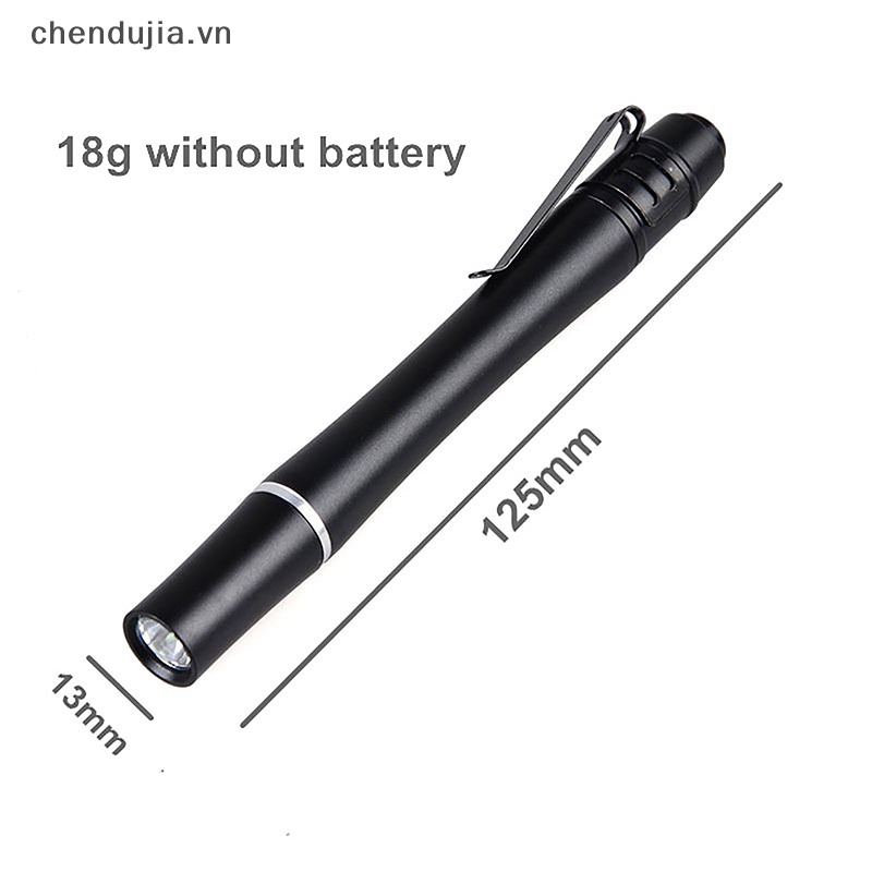 Đèn Pin Mini 395nM 380nM 365nM UV LED Hình Cây Bút Chất Liệu Nhôm