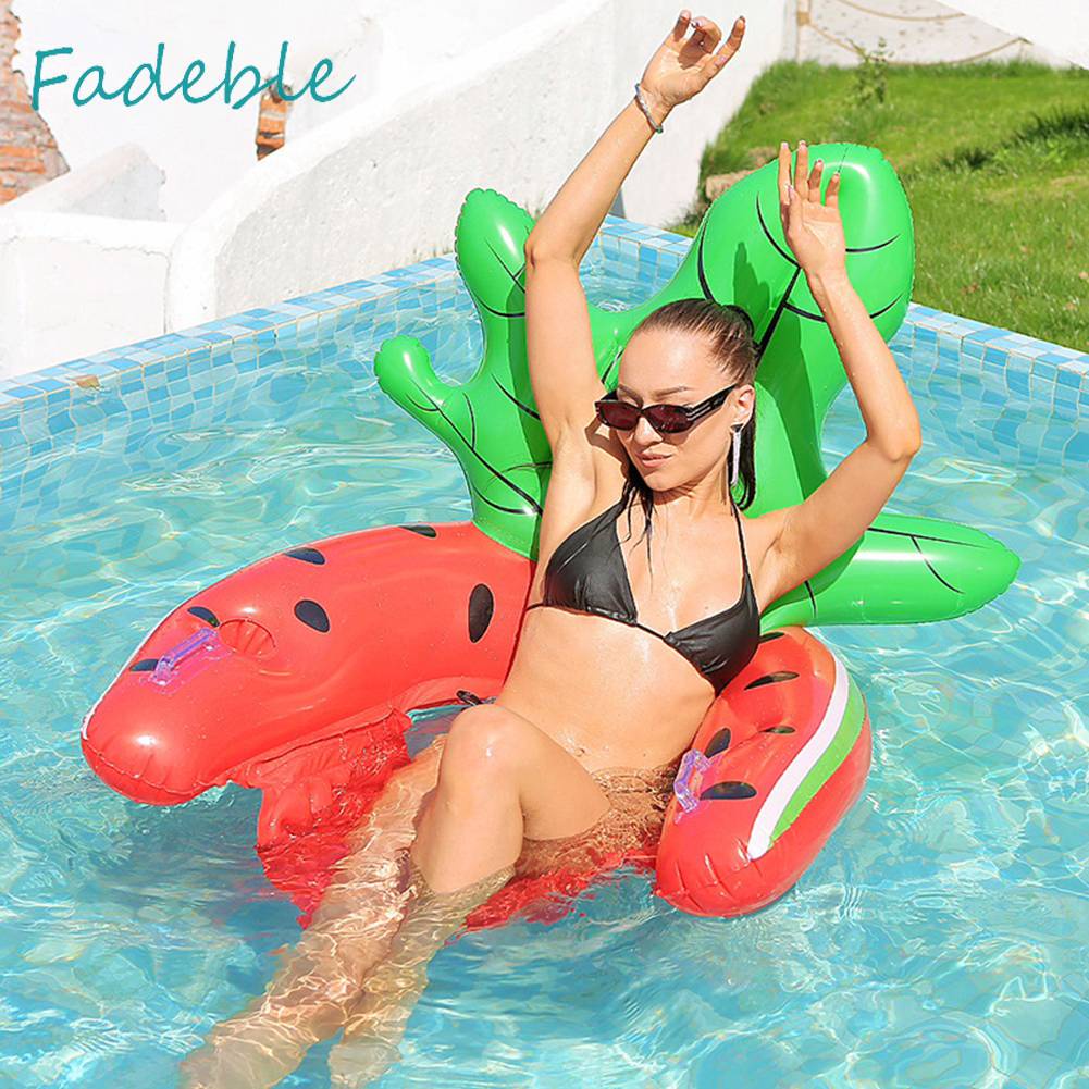 Nệm Bơm Hơi Bằng PVC Thoải Mái Chống Rách Hình Trái Cây Cho Hồ Bơ