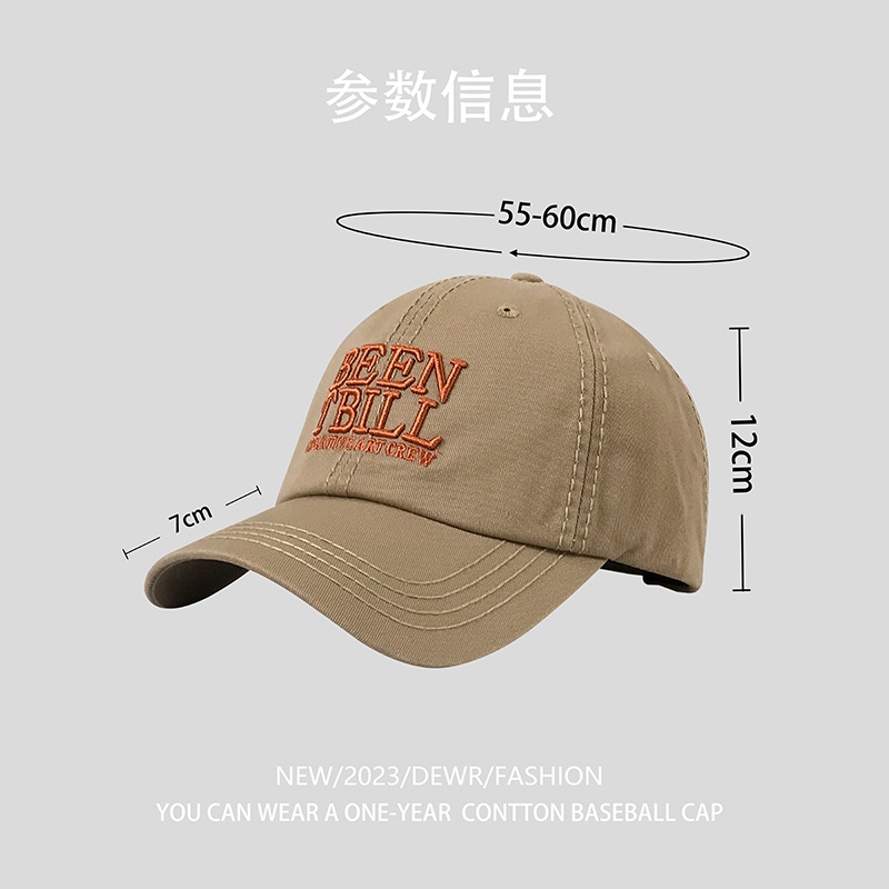 Mũ Lưỡi Trai Mềm Thêu Chữ Ba Chiều Phong Cách Hàn Quốc Thời Trang Mùa Hè Cho Cặp Đôi