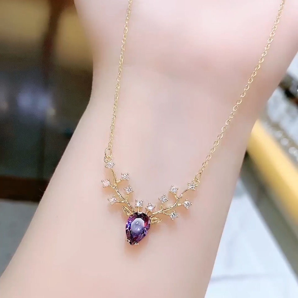 Vòng cổ Mặt Hươu Cao Cấp Thời Trang