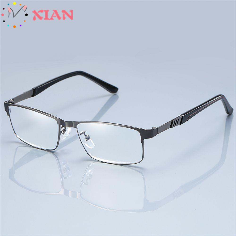 XIANTIN Kính Đọc Sách Siêu Nhẹ Chống Ánh Sáng Xanh Bằng Thép Không Gỉ Cho Nam