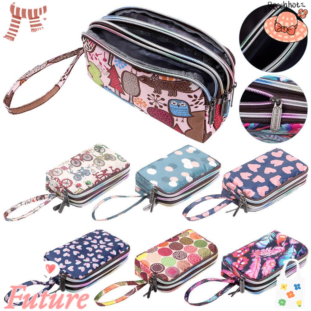 FUTURE Ví Dài Cầm Tay Ba Ngăn Chống Thấm Nước Thời Trang Dành Cho Nữ