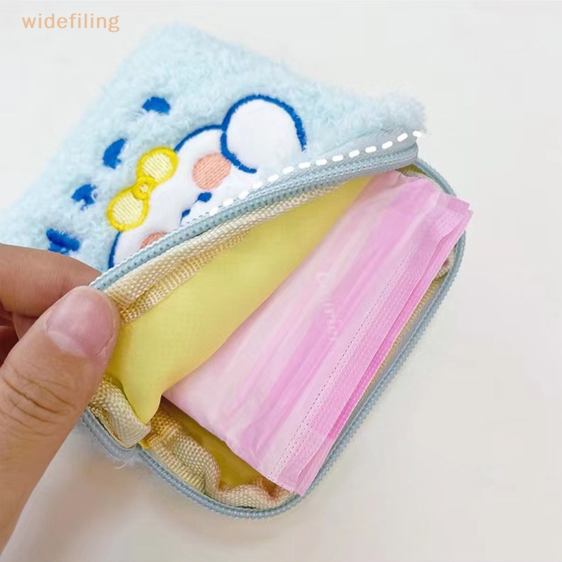 Túi Tampon Đựng Khăn Giấy Vệ Sinh Hình Thỏ Hồng Nhồi Bông Dành Cho Bạn Nữ Mang Đi Du Lịch