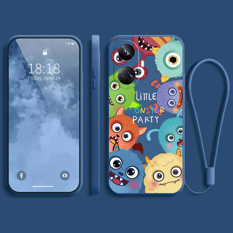🔥🔥🔥  ốp lưng REALME 10 4G 10 pro 5G 10 pro + 10 pro plus Ốp Điện Thoại Tpu Dẻo In Hình Quái Vật Đáng Yêu Bảo Vệ Camera