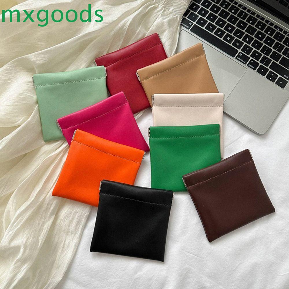 MXGOODS Ví Đựng Tiền Xu / Thẻ Bằng Da PU Cỡ Lớn Thiết Kế Tinh Tế Sang Trọng Cho Nữ