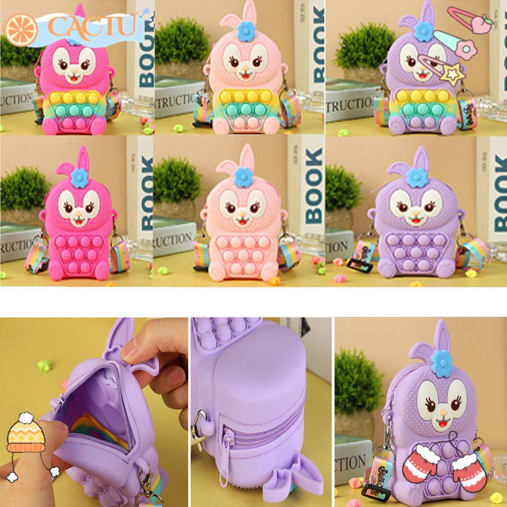 CACTU Rodent Túi Silicon Đựng Tiền Xu Chống Căng Thẳng Thời Trang Pioneer