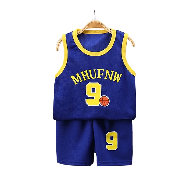 Bộ Áo Thun Ba Lỗ + Quần Short Thể Thao Khô Thoáng Nhanh Thời Trang Mùa Hè Cho Bé Trai