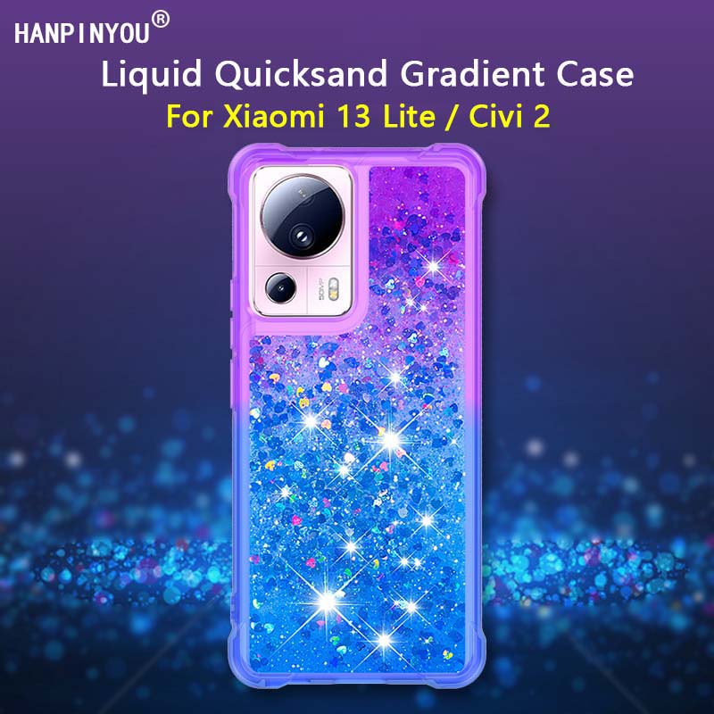 Ốp điện thoại Kim Tuyến Nước Màu Gradient Cho Xiaomi 13 Lite / Civi 2