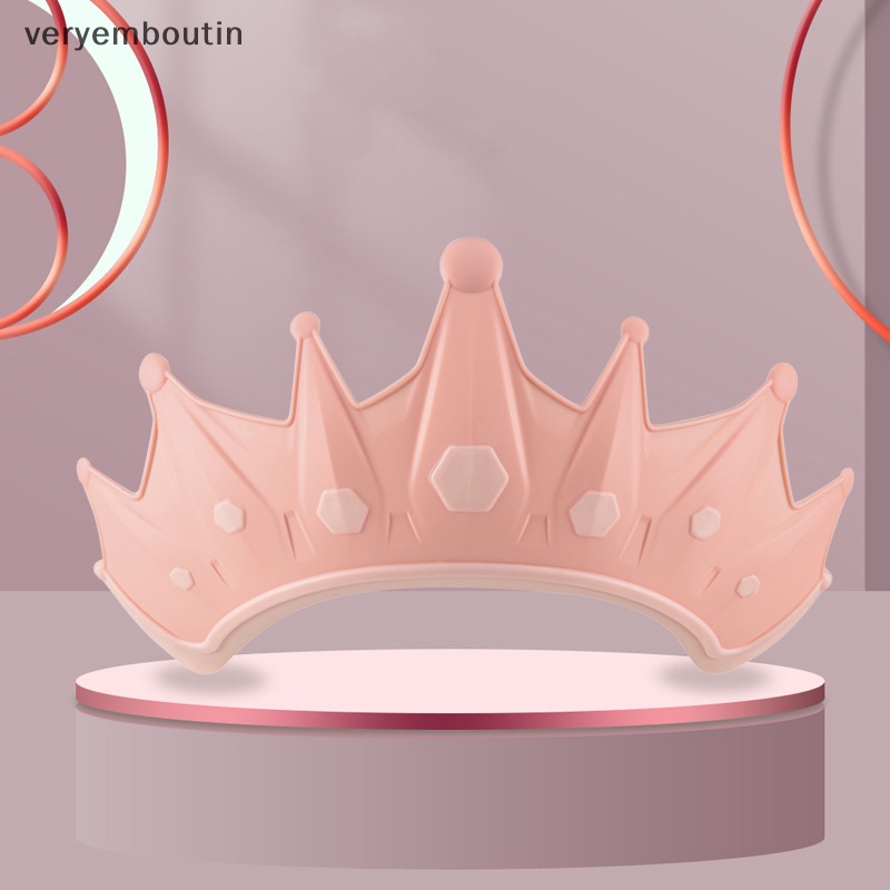 Mũ Chắn Nước Gội Đầu Bảo Vệ Tai Họa Tiết Hoạt Hình Có Thể Điều Chỉnh Kích Cỡ Cho Bé