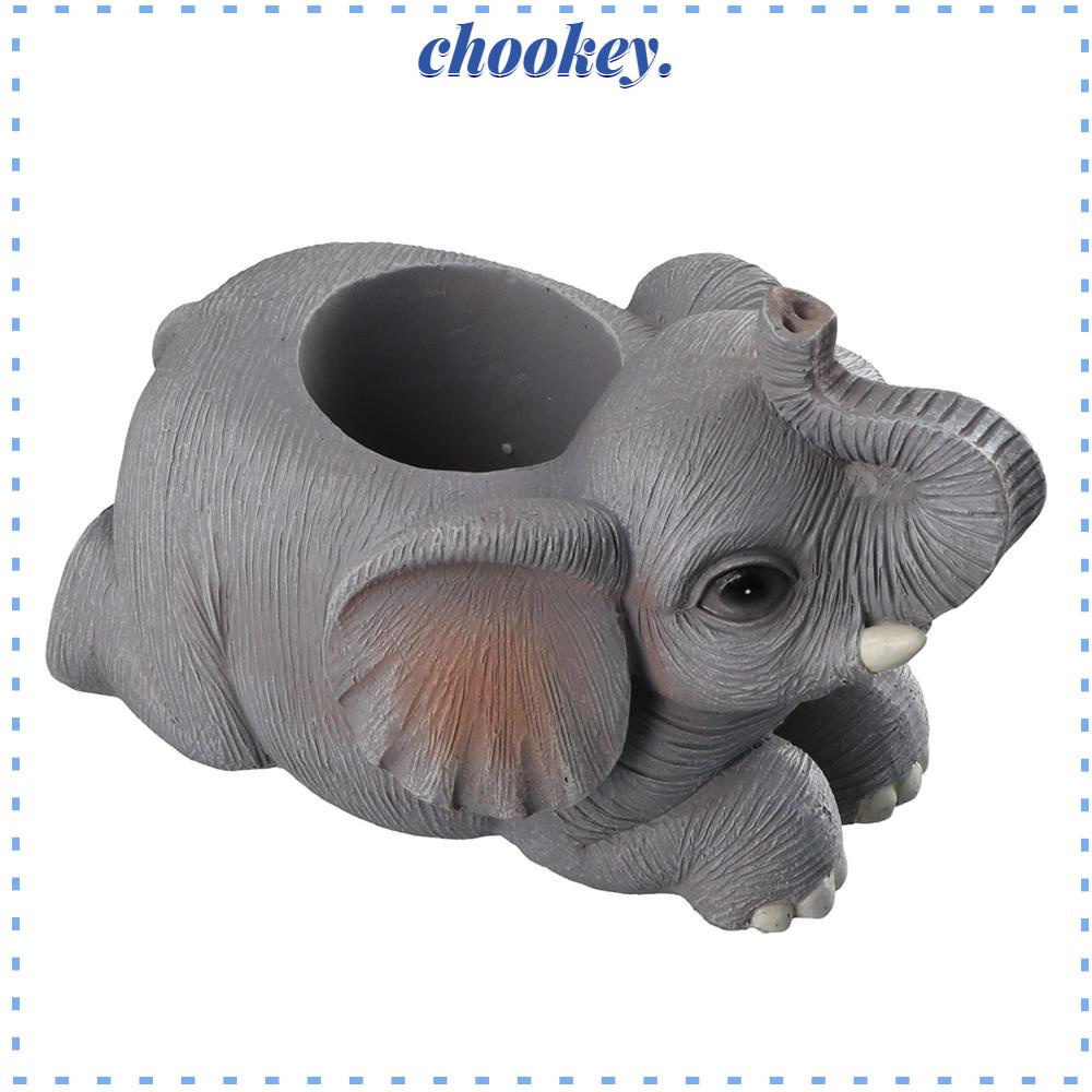 CHOOKEY Giá Đỡ Bút Chì Để Bàn Hình Chú Voi Trang Trí Nhà Cửa