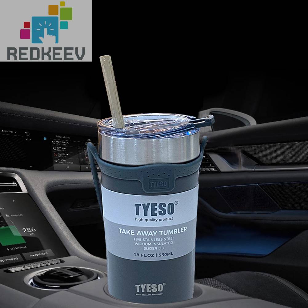 Bình Đựng Nước Cách Nhiệt 550ml / 710ml Có Quai Cầm Và Ống Hút