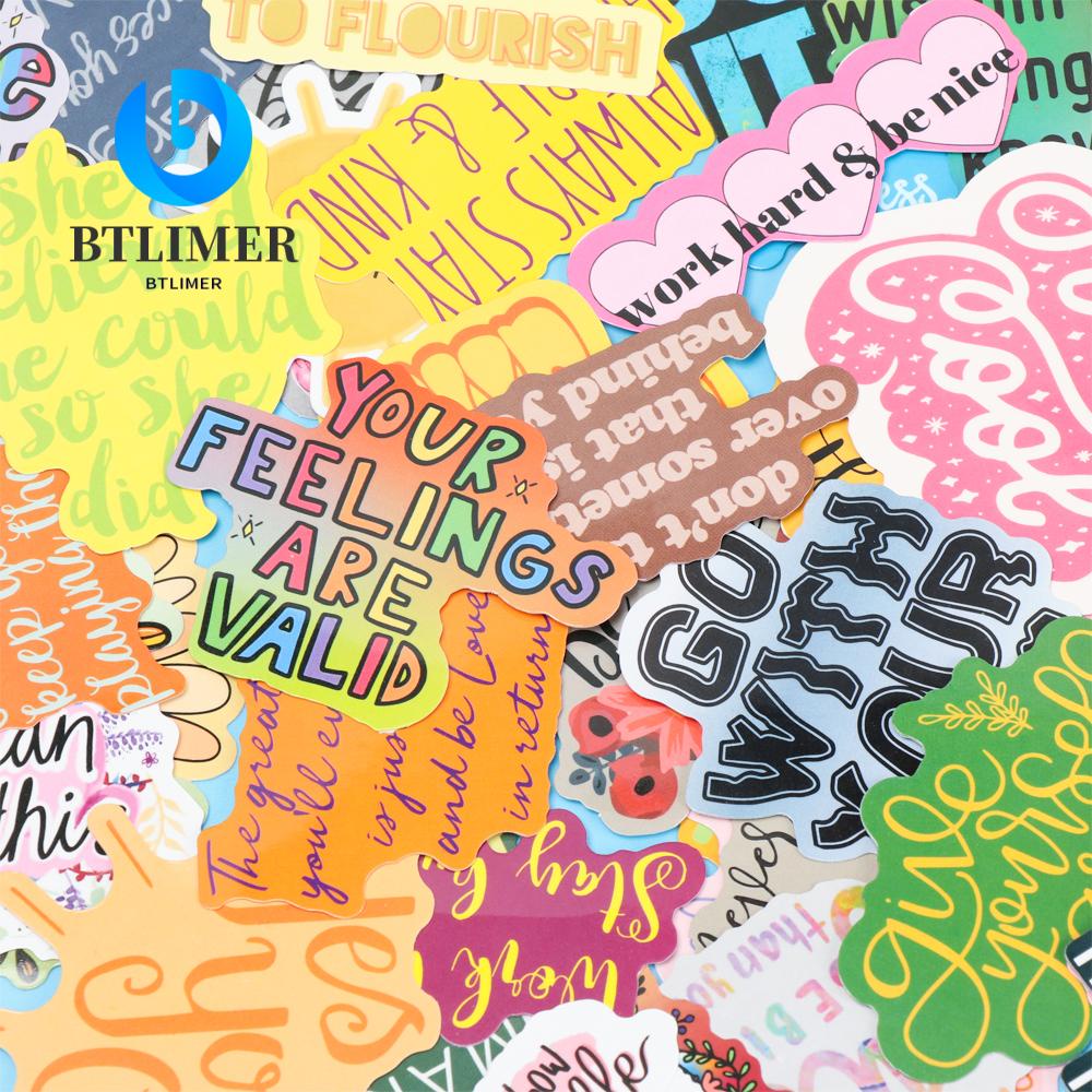 BTLIMER 50 Miếng Dán Chống Thấm Nước Trang Trí Sổ Tay