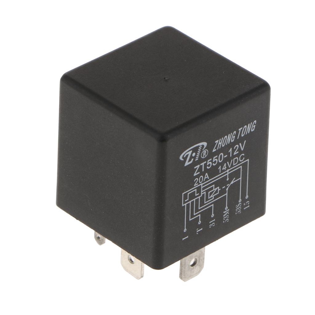 Rơ le Fenteer gạt nước kính chắn gió 6 chấu ZT603-DC12V 20A 30 * 30 * 30 * 30mm/ 1.18X1.18X1.18Inch