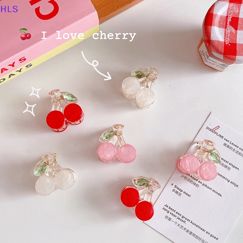 Kẹp Tóc Càng Cua Hình Quả Cherry Nhỏ Xinh Xắn Cho Bé Gái Rửa Mặt / Rửa Mặt