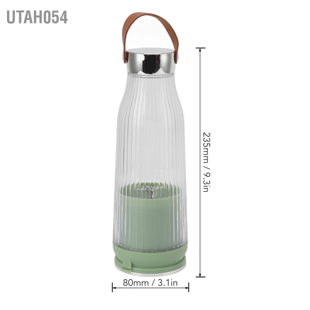 Utah054 Máy Xay Sinh Tố Cầm Tay Lưỡi Dao Bằng Thép Không Gỉ 380Ml Có Thể Tháo Rời Sạc USB Du Lịch 1300MAh Cho Nhà Bếp Văn Phòng Ngoài Trời