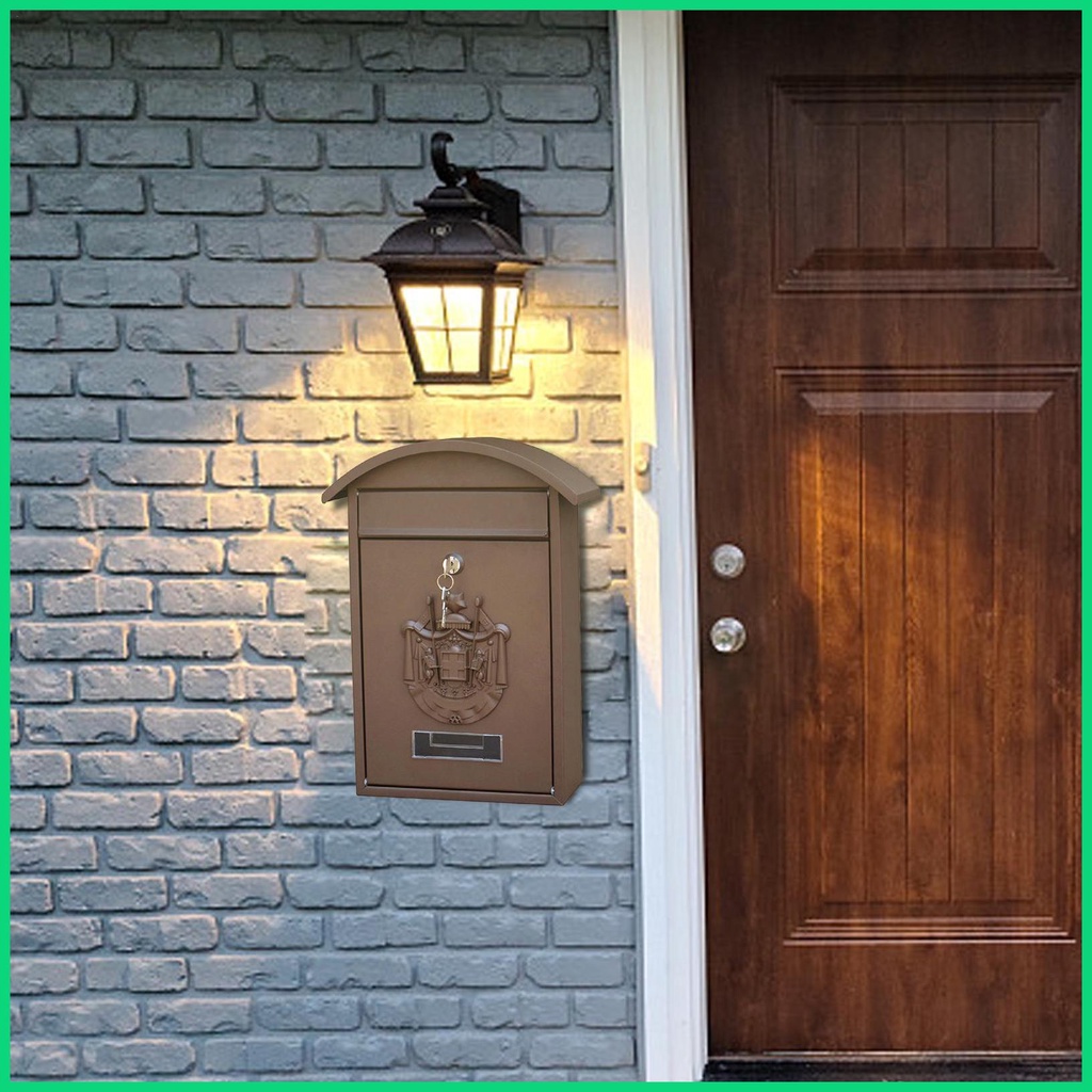 Hộp Thư Gắn Tường Bằng Kim Loại Sức Chứa Lớn Tiện Dụng