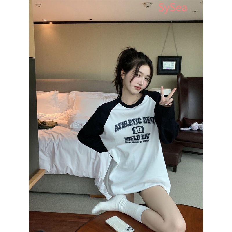 Áo Tay Dài Thời Trang Retro Mỹ Cá Tính Cho Nữ