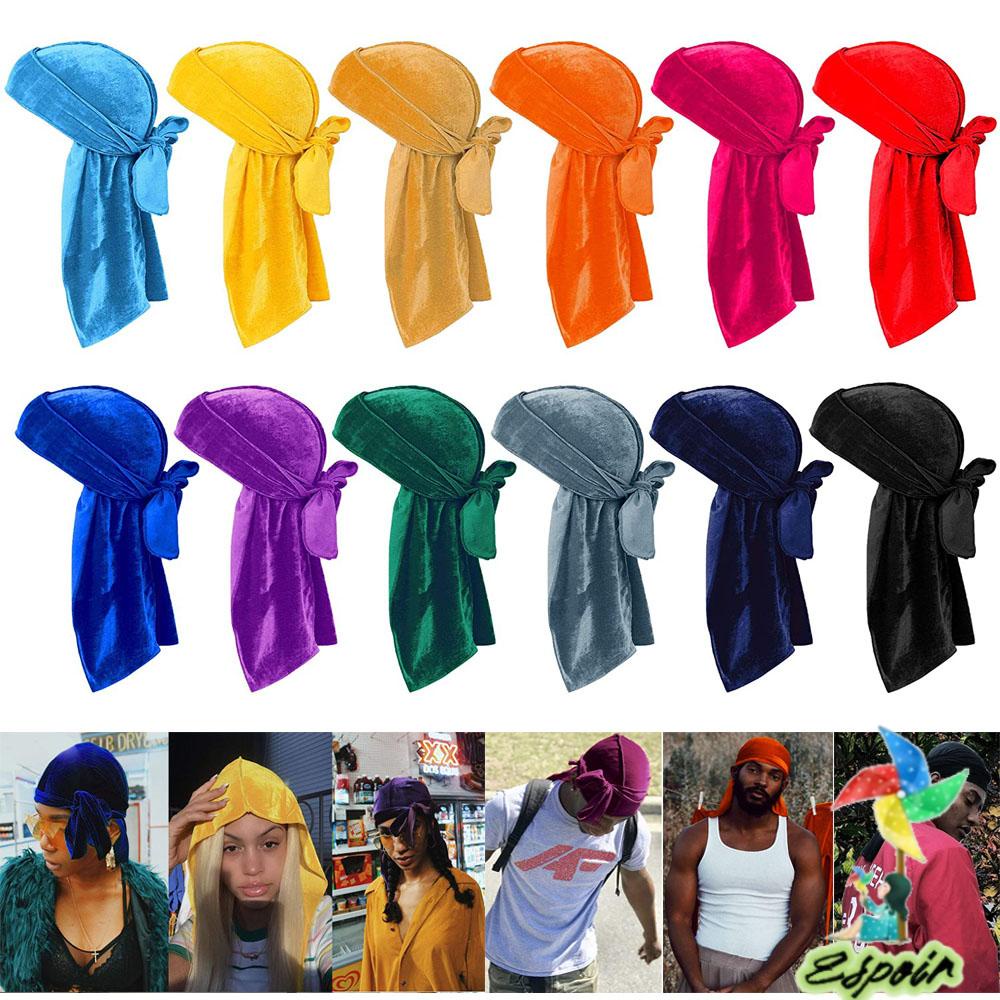 ESPO 1 Mũ Trùm Đầu Đuôi Dài Chất Liệu Nhung Cho Nam Nữ