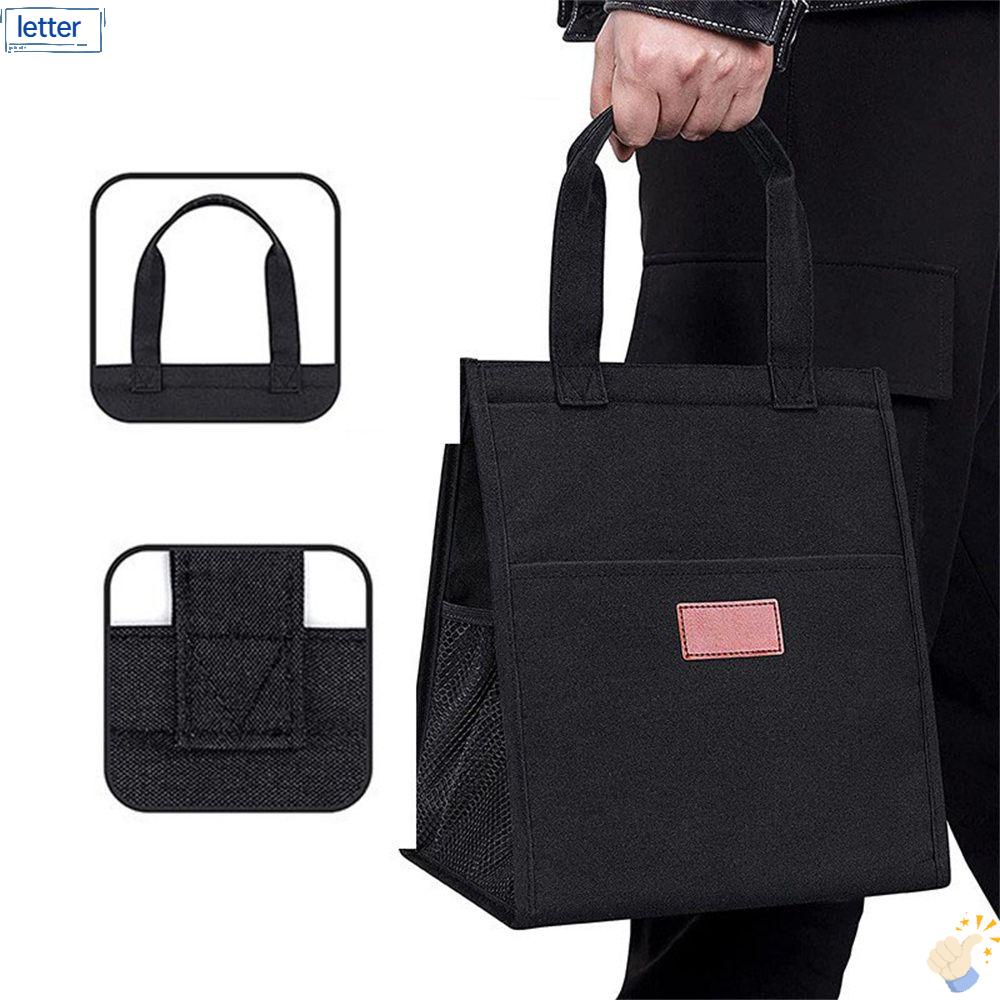 LET Túi Đựng Hộp Cơm Trưa Cỡ Lớn Chất Liệu Dày Dặn Tiện Dụng Mang Đi