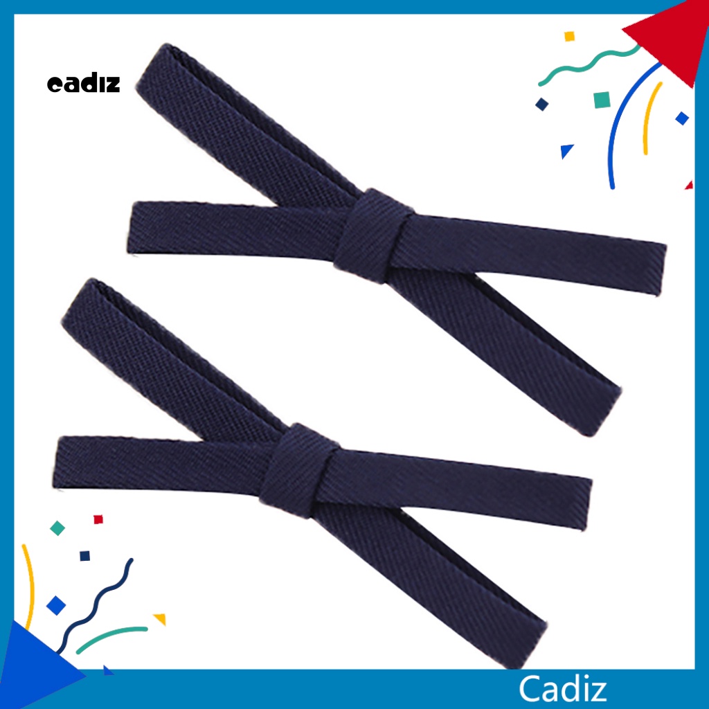 Kẹp Tóc Nơ Bằng Vải Màu Trơn Phong Cách Vintage Dành Cho Nữ