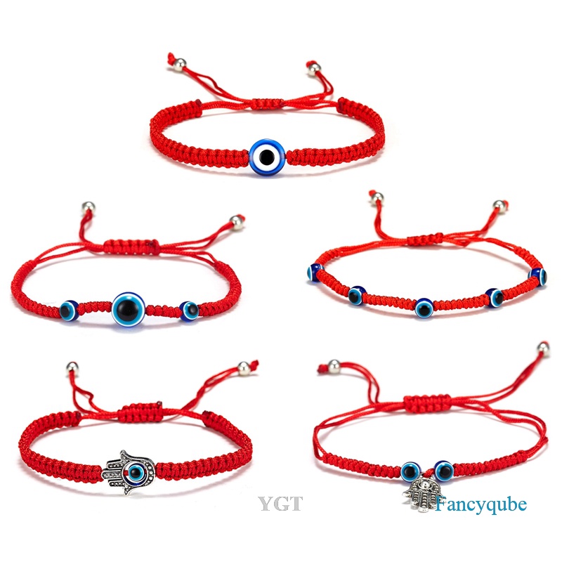 Ygt Vòng Tay Dây Đỏ Kabbalah Mắt Quỷ Có Thể Điều Chỉnh Nazar Cho Cặp Đôi Gia Đình